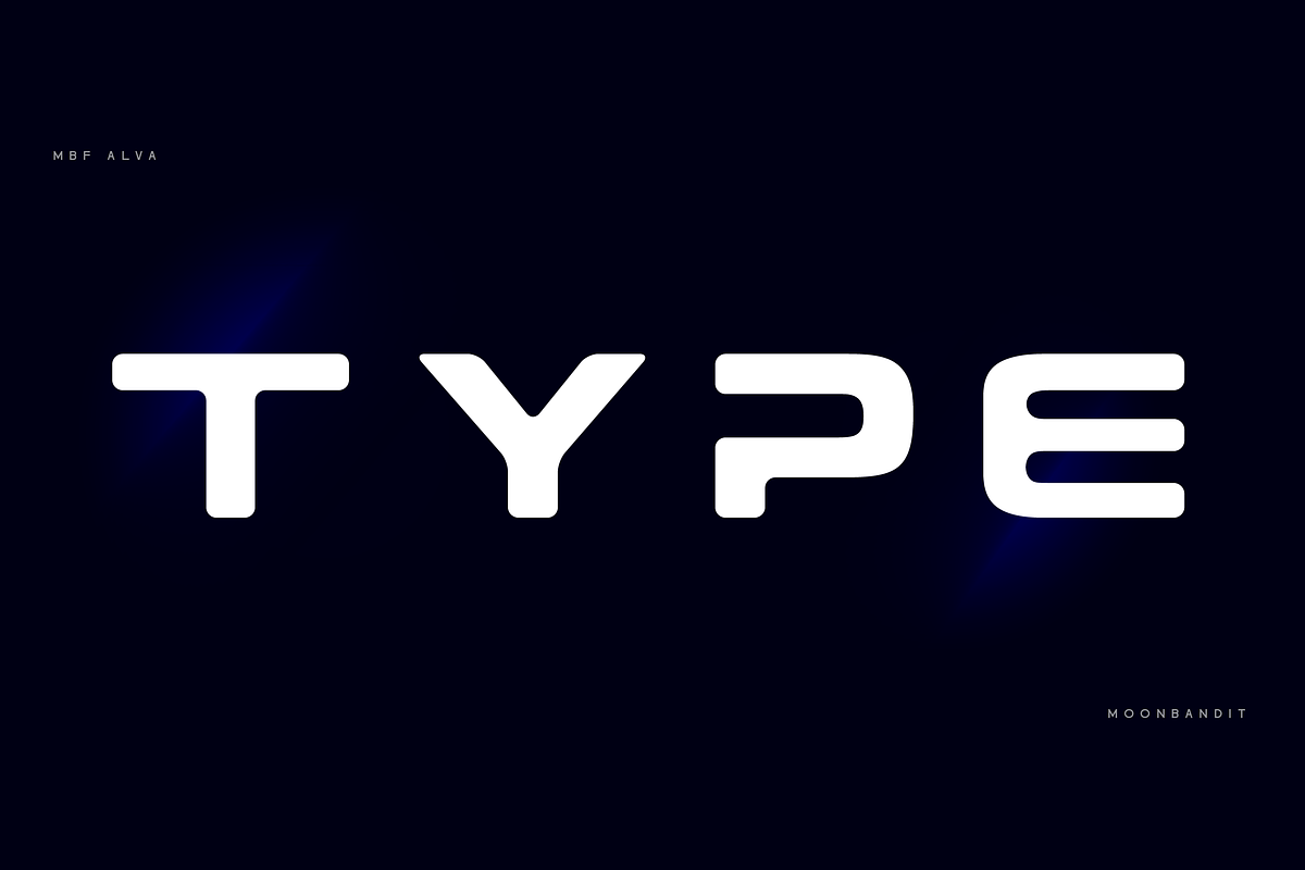 MBF Alva - Futuristic rounded font, a Sans Serif Font by MoonBandit (Photo 3 of 5)
