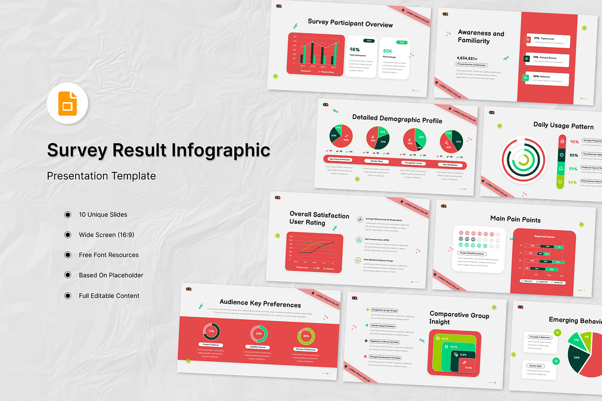 Survey Result Infographic Slides