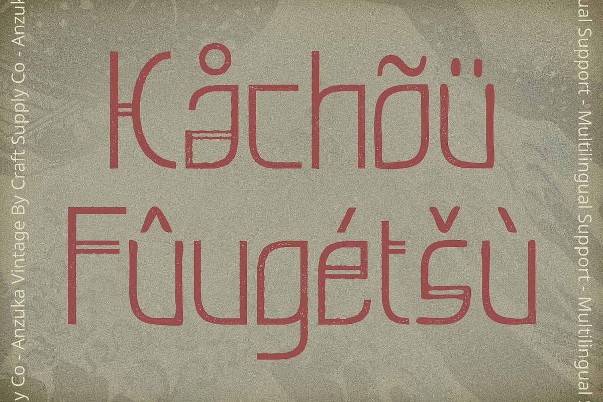 Anzuka Vintage, a Sans Serif Font by Craft Supply Co. (Photo 8 of 8)