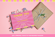 Pink Thank You Card, a Card Template by SunshineStudioBoutique (Thumbnail 7 of 10)