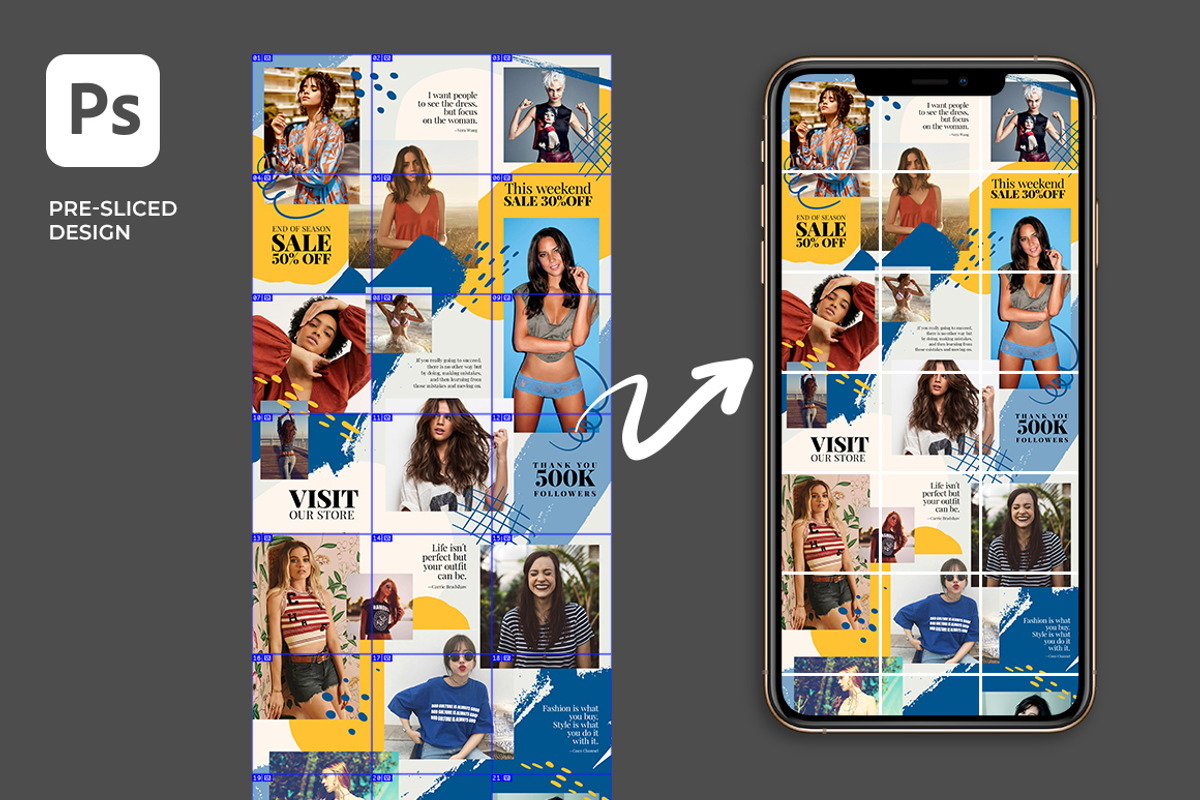 Thumb - Instagram Puzzle Feed, a Social Media Template by Plan B (Photo 4 of 6)