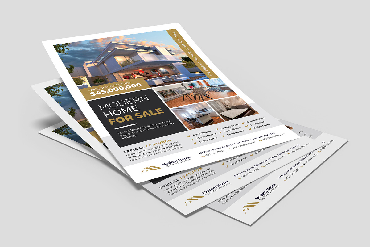 Real Estate Flyer Template, a Flyer Template by Abdul Studio (Photo 4 of 4)