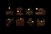 Outline Nature Landscapes, an Object Graphic by Deemak Daksina (Thumbnail 1 of 3)