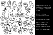 American Sign Language Alphabet, an Education Illustration by Renée from Studio neetje (Thumbnail 2 of 4)