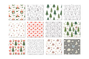 Christmas Forest Clipart Collection, a Seasonal Illustration by K.SweeTheArt (Thumbnail 8 of 9)