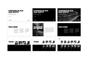 Striking B&W Pitch Deck Template, a Presentation Template by PresentationDesignStudio (Thumbnail 3 of 15)