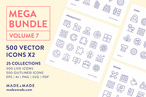 Mega Bundle Vol 7 Line Icons