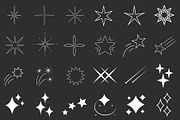 Stars & Sparkles Procreate Stamps, a Brush Add-On by aivos (Thumbnail 4 of 8)