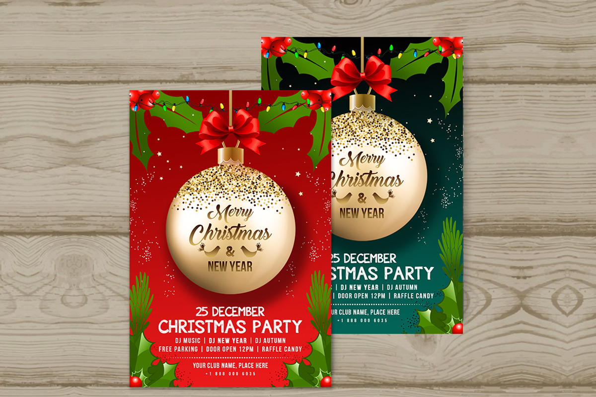 50-Christmas Flyers Bundle, a Flyer Template by AfzaalGraphics (Photo 36 of 49)