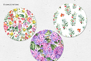Watercolor Summer Wildflowers, an Illustration by Belusuab (Thumbnail 10 of 13)