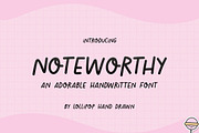 Noteworthy Font, a Font by Lollipop Hand Drawn (Thumbnail 1 of 7)