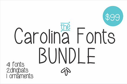 41 fonts bundle at only $40