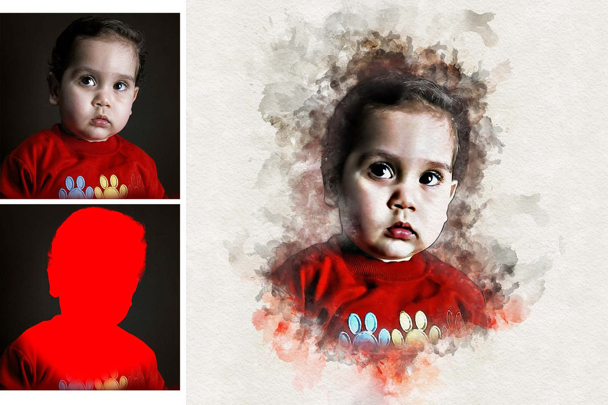Realistic Watercolor Effect Action, an Action Add-On by MRI STUDIO (Photo 16 of 17)