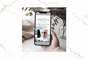 Digital Funeral Invitation CV FR010, a Social Media Template by TyphoonStudio (Thumbnail 3 of 5)