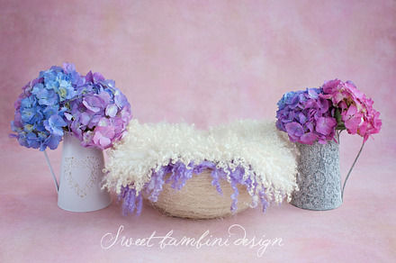 Newborn Digital Backdrop - teal preview 6