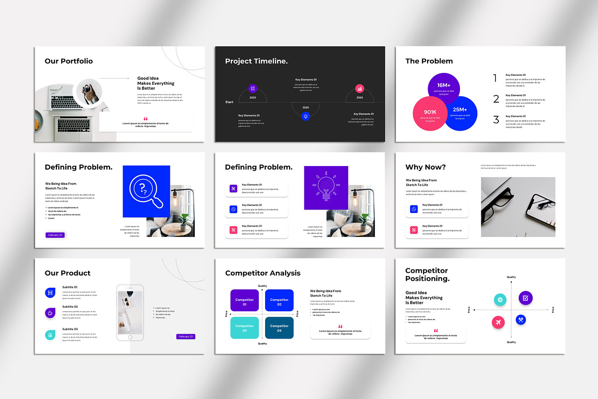 Pitch-deck Presentation Template, a Presentation Template by Studio_Clarity (Photo 4 of 5)