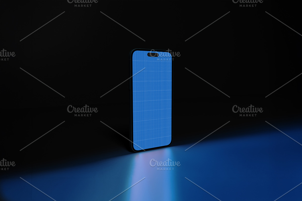 iPhone in Dark, an iPhone Mockup by Qaleb Studio