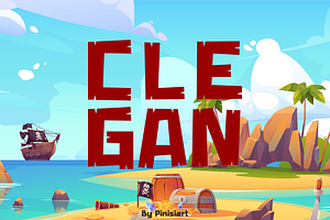 CLEGAN, a Sans Serif Font by Pinisi ART