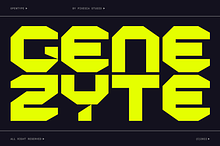 Genezyte - Monospaced Display Font