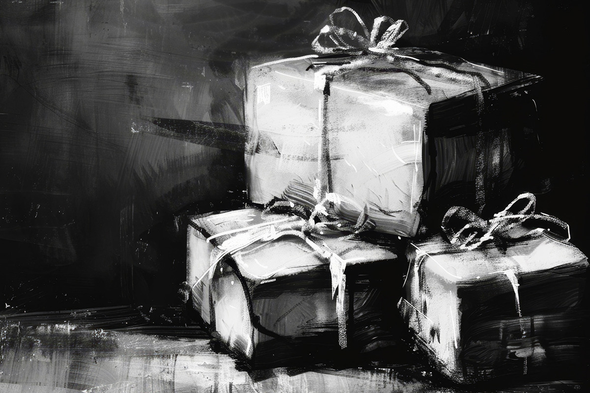 Dark Christmas - 141 images, a Seasonal Illustration by Handmadefont (Photo 12 of 19)