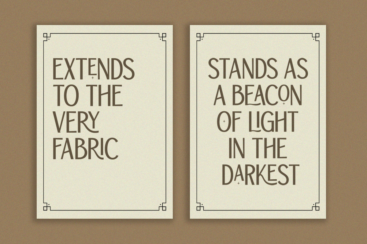 TBJ Orcherum | Unique Ligatures, a Sans Serif Font by Taboja Studio (Photo 8 of 10)