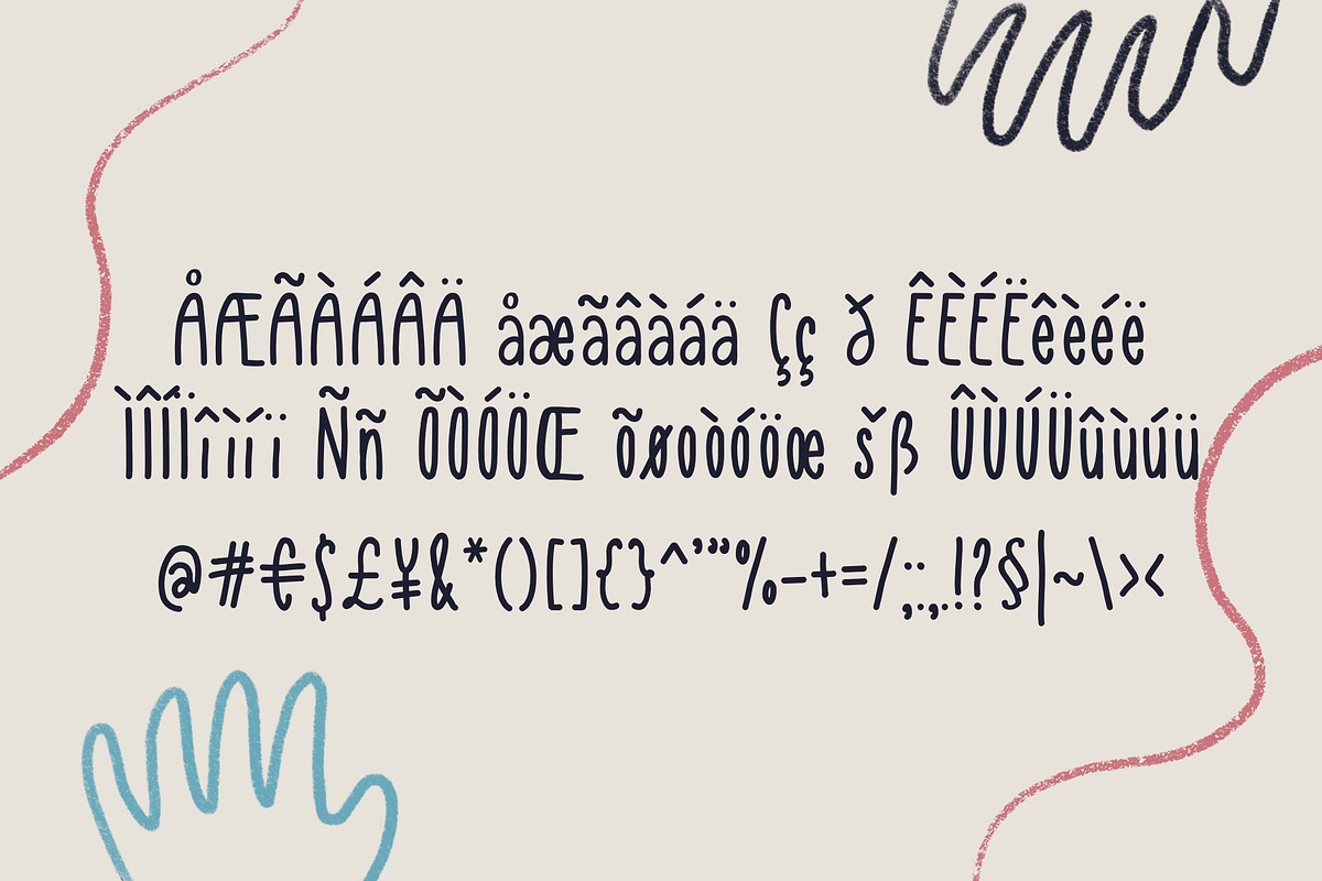 Need a hand? - handwritten (web)font, a Handwritten Font by kreart (Photo 3 of 6)