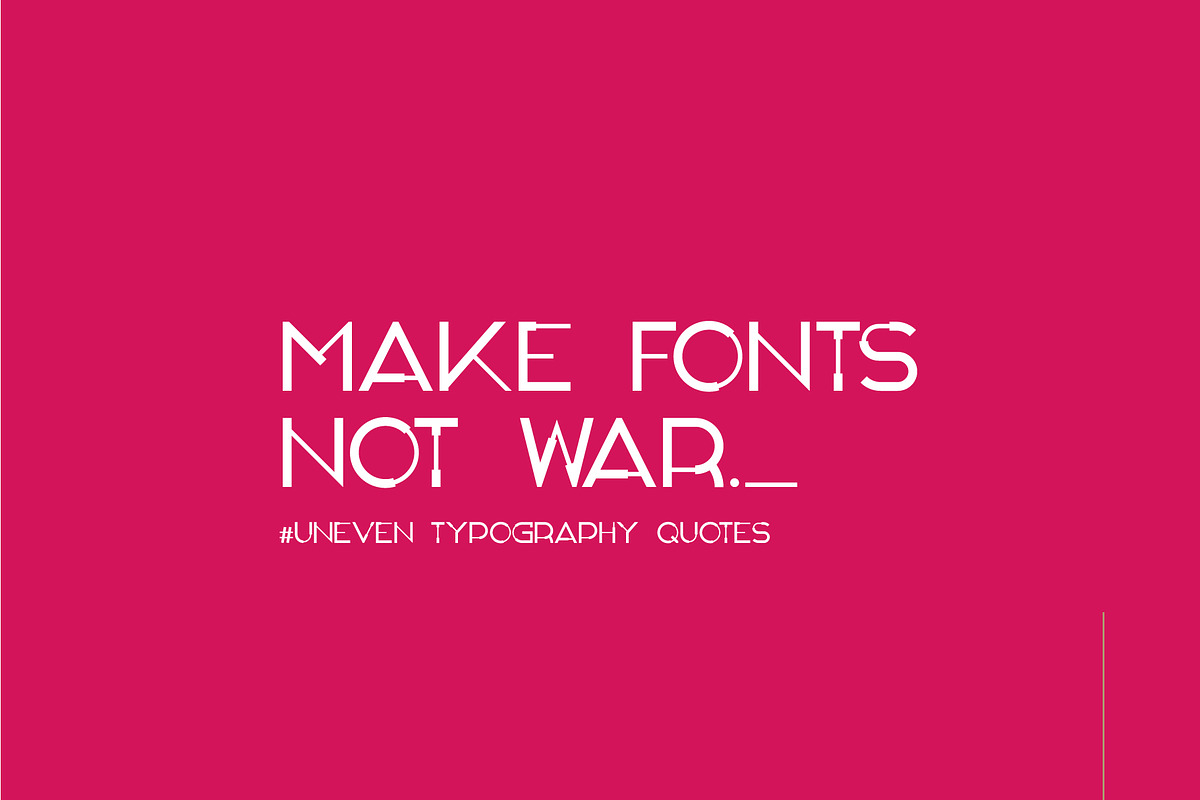 GNF UNEVEN DISPLAY sans serif font preview 3