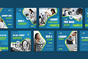 Laundry Service Instagram Post, a Social Media Template by CavenArt (Thumbnail 5 of 5)