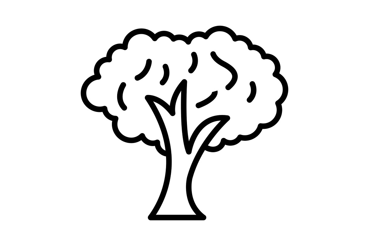 Tree Line Icon, an Icon by Pexelpy