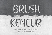 Brush Kencur Hand Written Sans, a Sans Serif Font by Say Studio (Thumbnail 1 of 10)