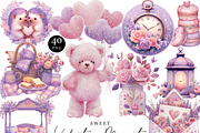 Watercolor Sweet Valentine Clipart, an Object Illustration by Design Scotch (Thumbnail 1 of 10)