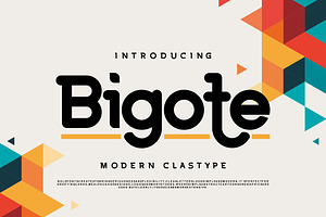 Bigote | Modern Clastype, a Symbol Font by Vunira