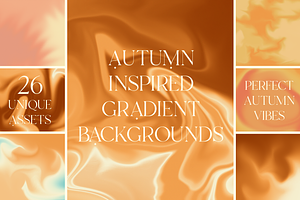 Autumn Inspired Gradient Backgrounds