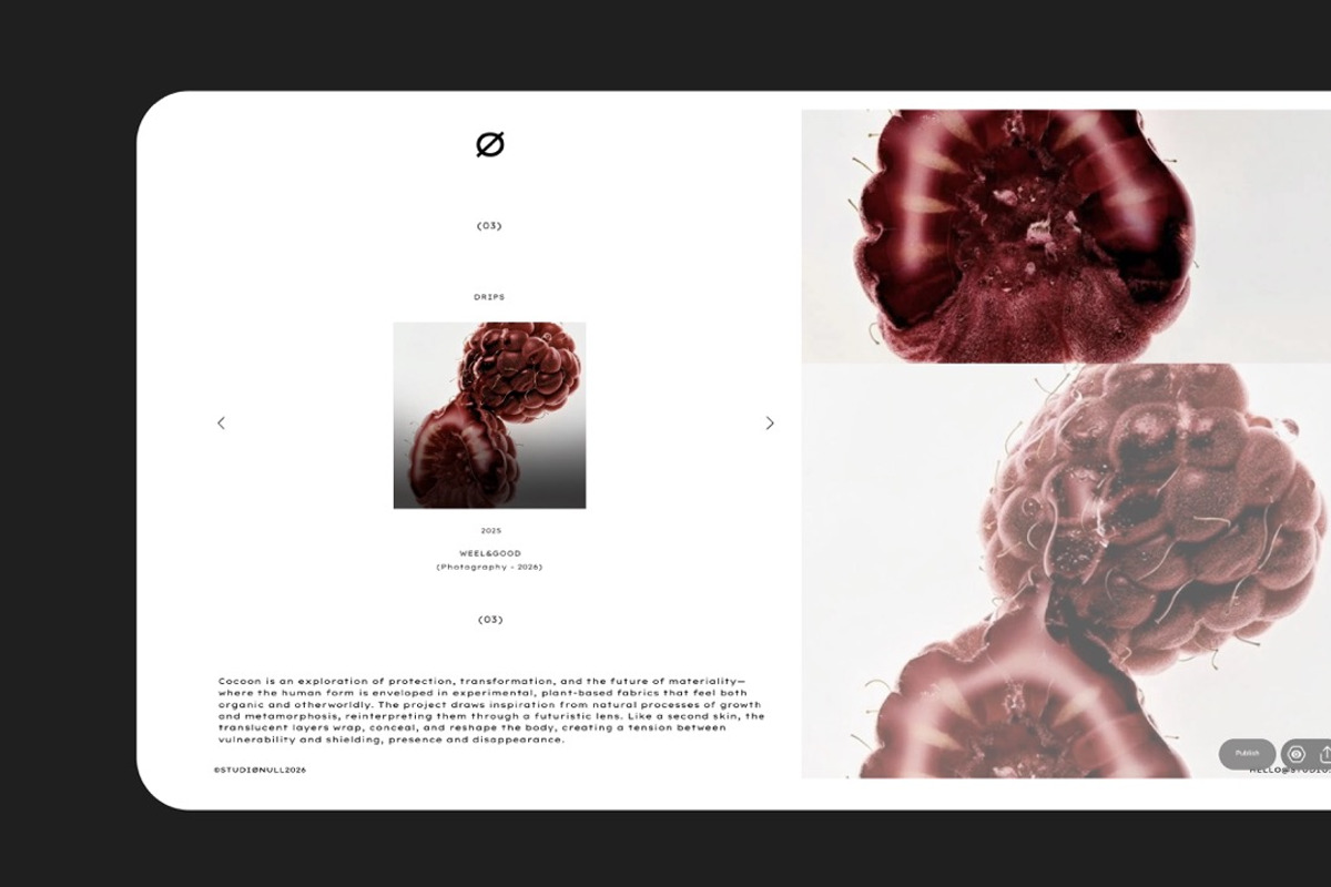 Null Creative Studio Readymag, a Presentation Template by BOTTEGAM.STUDIO (Photo 3 of 6)