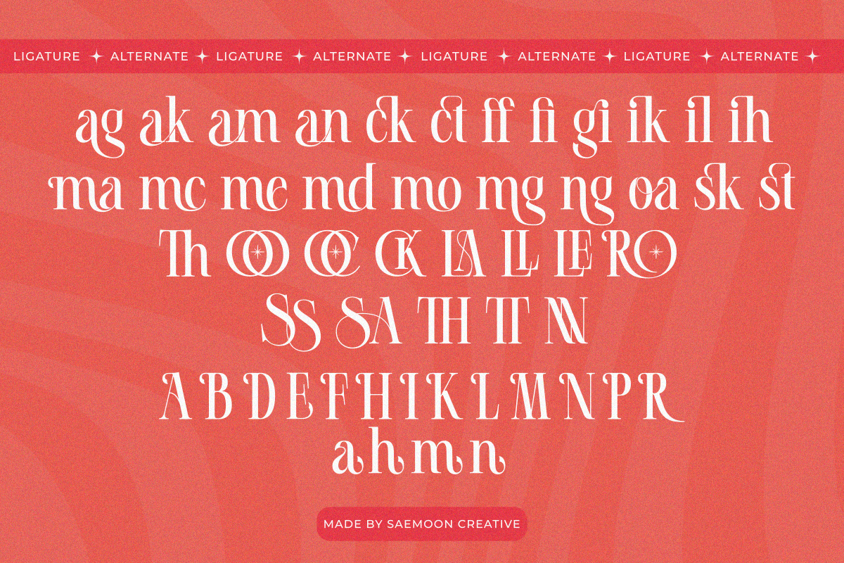 Malika Rosse, a Serif Font by saemoon creative (Photo 9 of 15)