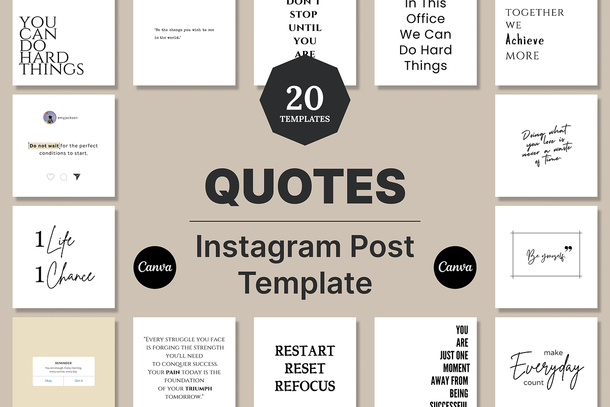 Instagram Inspirational Quotes, a Social Media Template by RB Boutique (Photo 9 of 12)