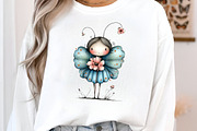 Whimsical Butterfly Flower Clipart, an Illustration by GatewayDesign (Thumbnail 3 of 3)