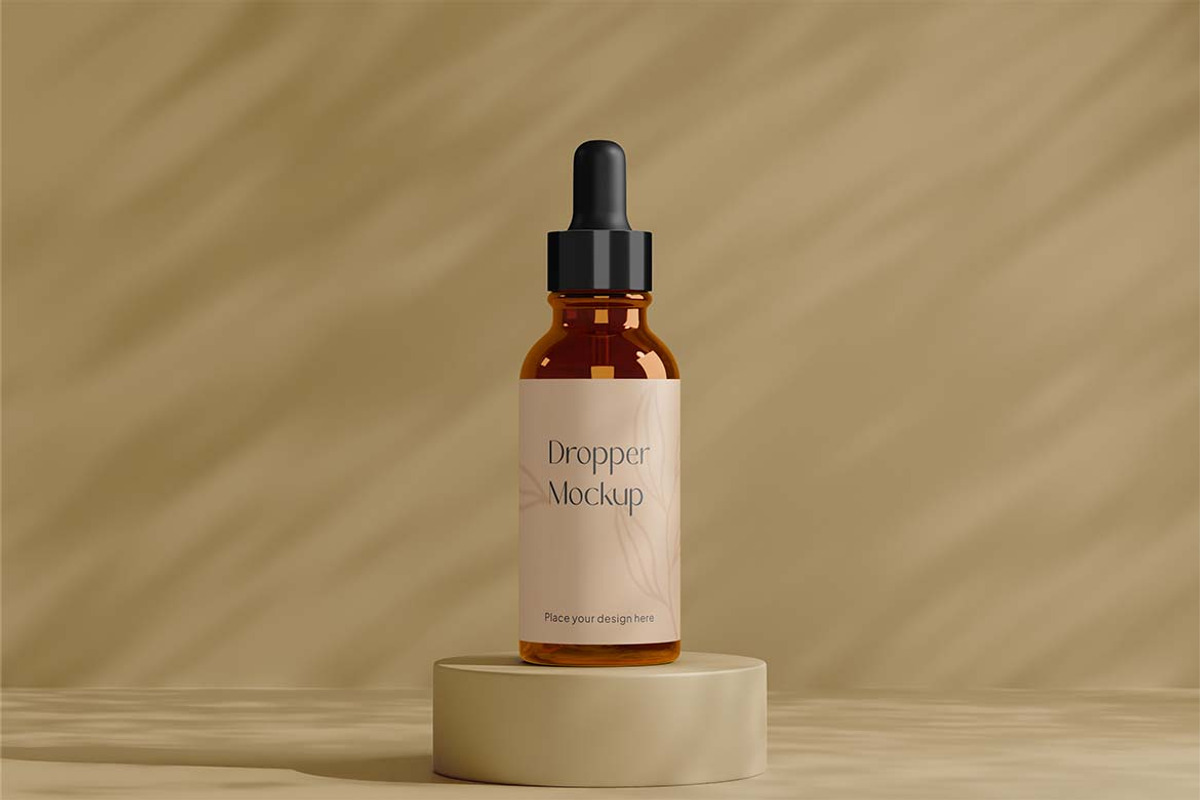 Amber Dropper Mockup, a Packaging Mockup by Eka Restu D. Putra (Photo 2 of 4)