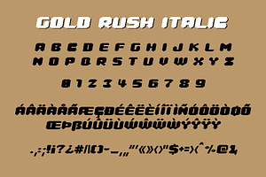 Gold Rush Font Trio