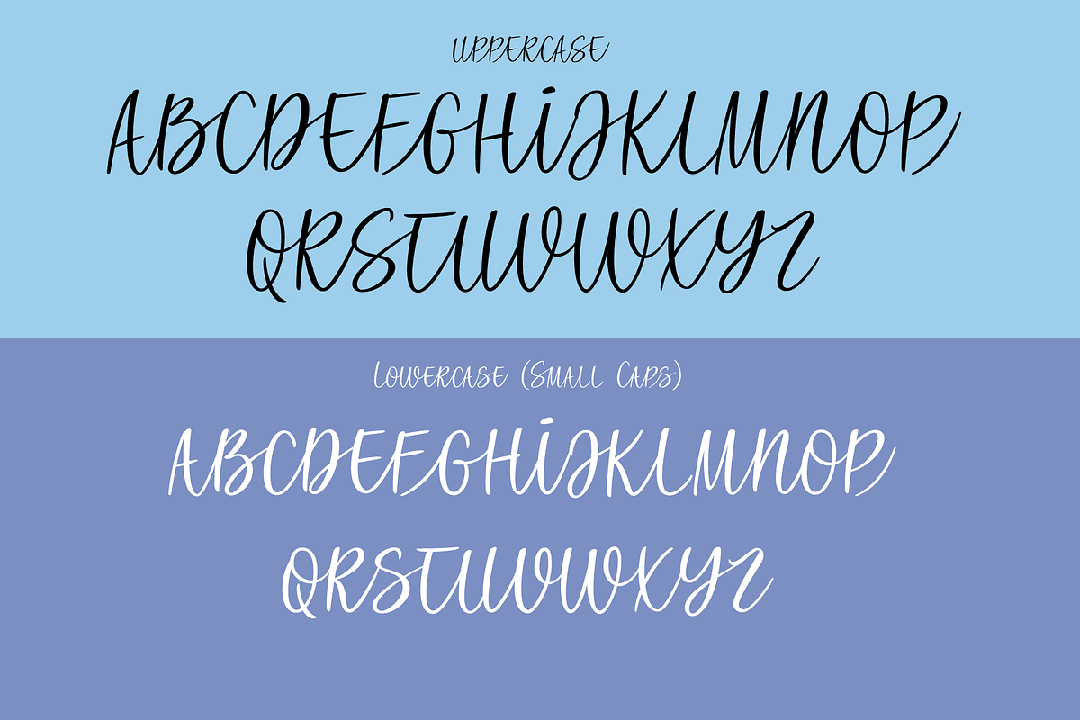 All Caps Script, a Script Font by Roland Huse Design (Photo 3 of 4)