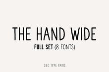 The Hand Wide Font Coll. (8 fonts)