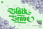 Black Brave Typeface, a Blackletter Font by alit design (Thumbnail 19 of 21)