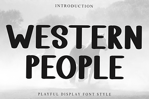 Western People, a Serif Font by FreshTypeINK
