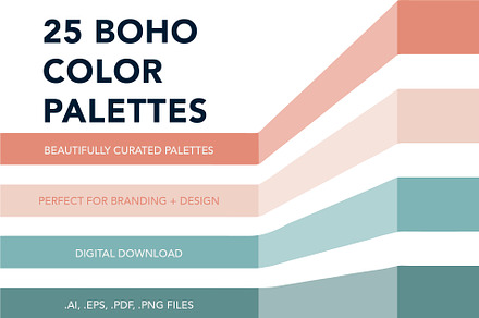 25 Boho Color Palettes