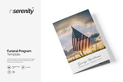 Military funeral program template, a Flyer Template by inserenity (Thumbnail 1 of 6)