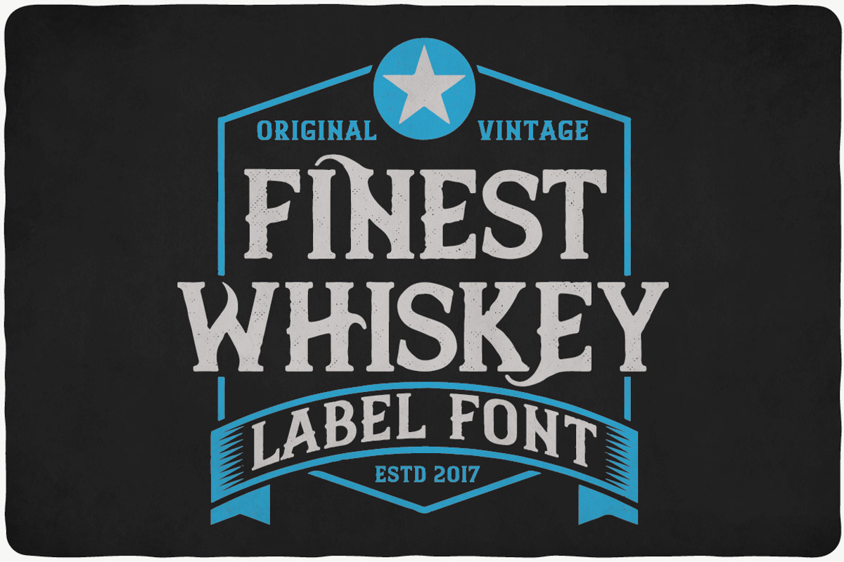 Finest Whiskey Font preview 3