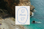 COASTAL BLUE Summer Icons & Frames, an Object Graphic by Lana Elanor (Thumbnail 2 of 9)