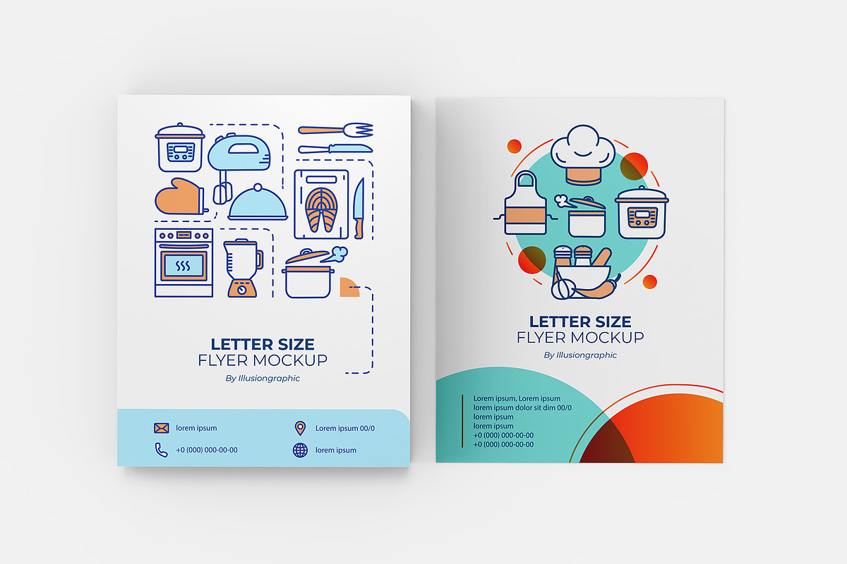 US Letter Size Flyer Mockup, an Advertising Mockup by Illusiongraphic (Photo 12 of 25)