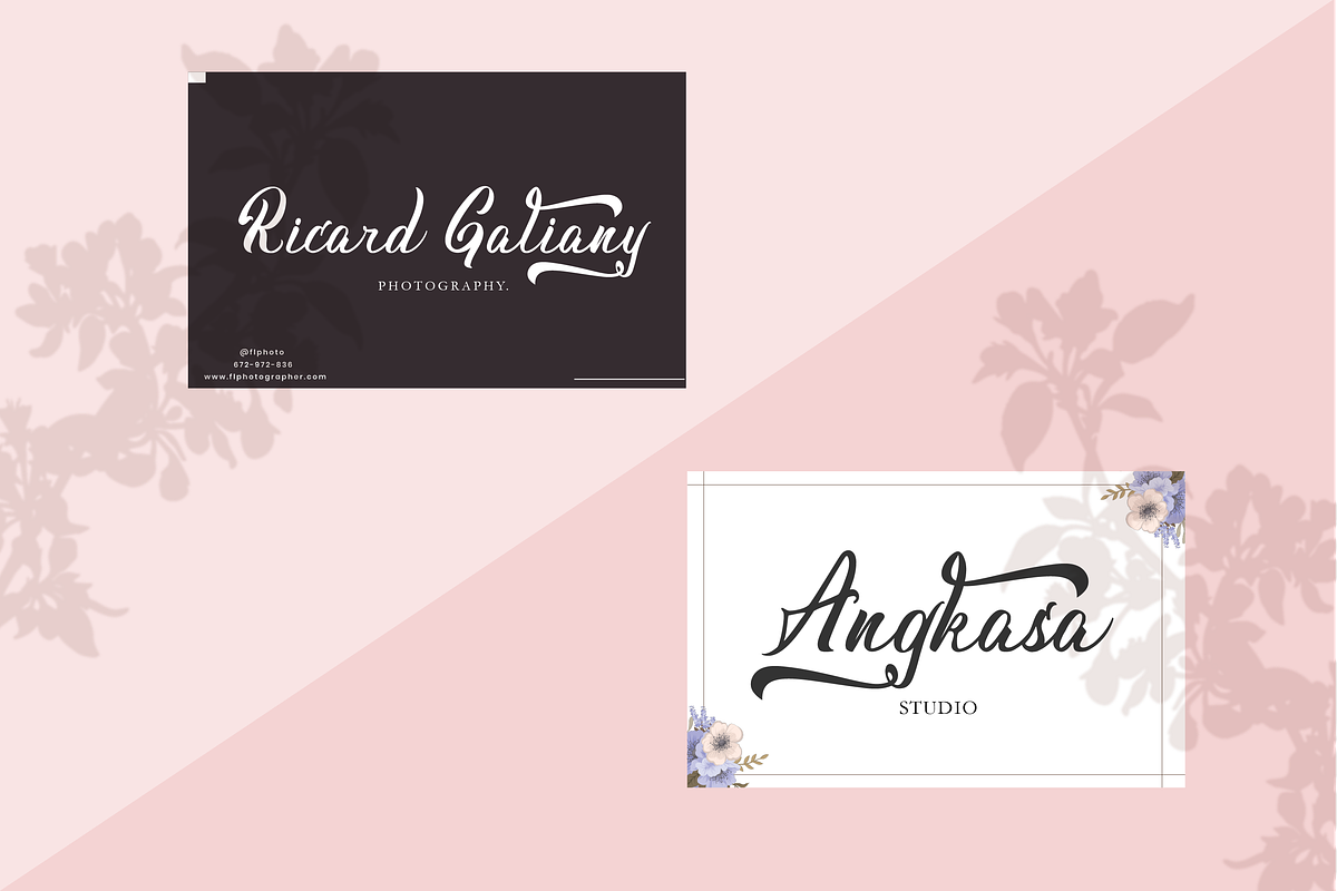 Dilovany a Modern Calligraphy Font, a Script Font by Javatype Studio (Photo 4 of 10)