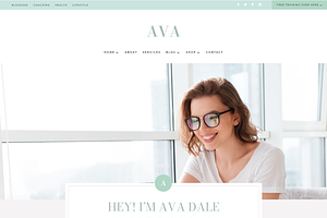 Ava Divi Business Coaching Theme